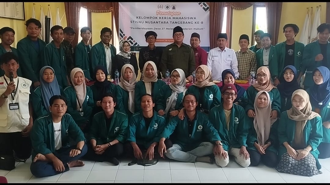 Penutupan Mahasiswa KKM Kampus STISNU Tangerang di Desa Wanasari Kecamatan Cibeber Lebak-Banten