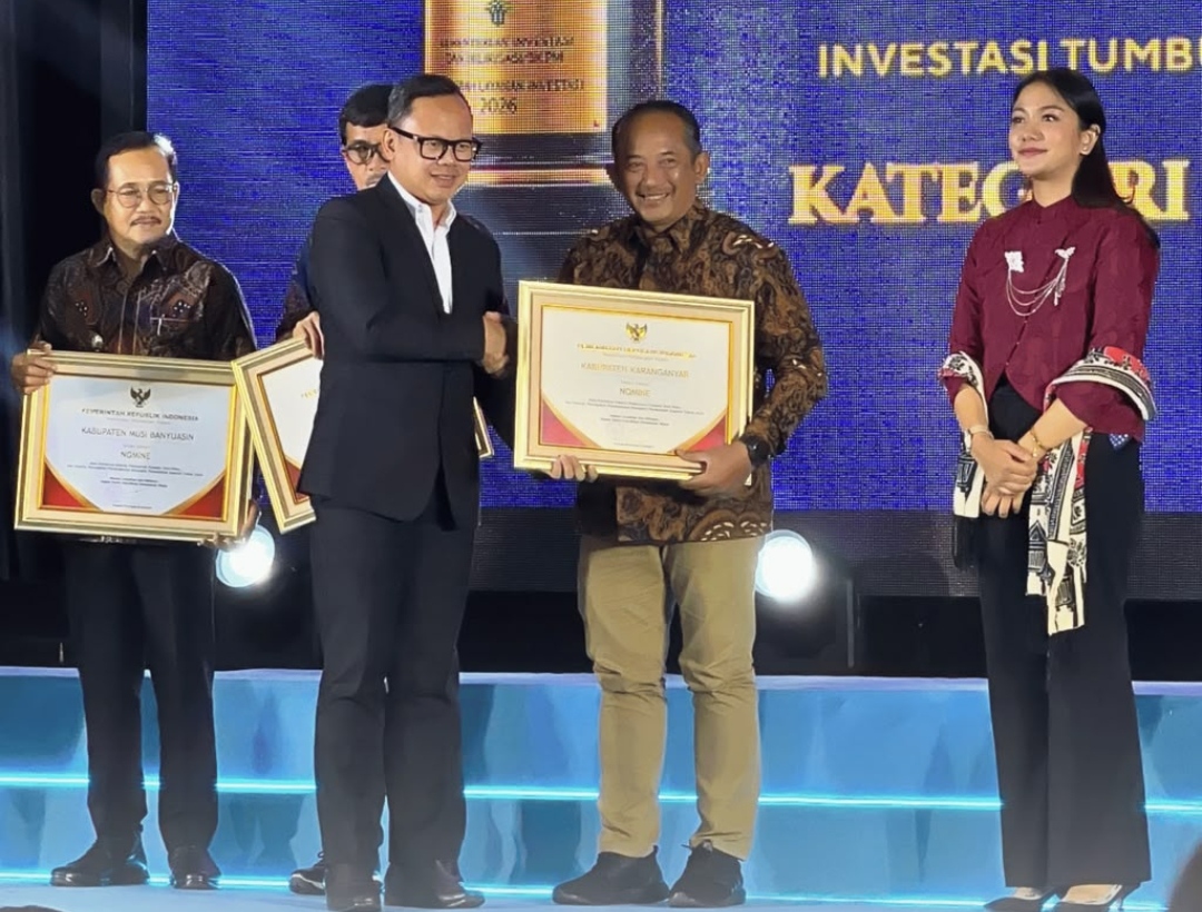 Karanganyar Raih Anugerah Layanan Investasi 2026, Perkuat Komitmen Hadirkan Investasi Berdampak