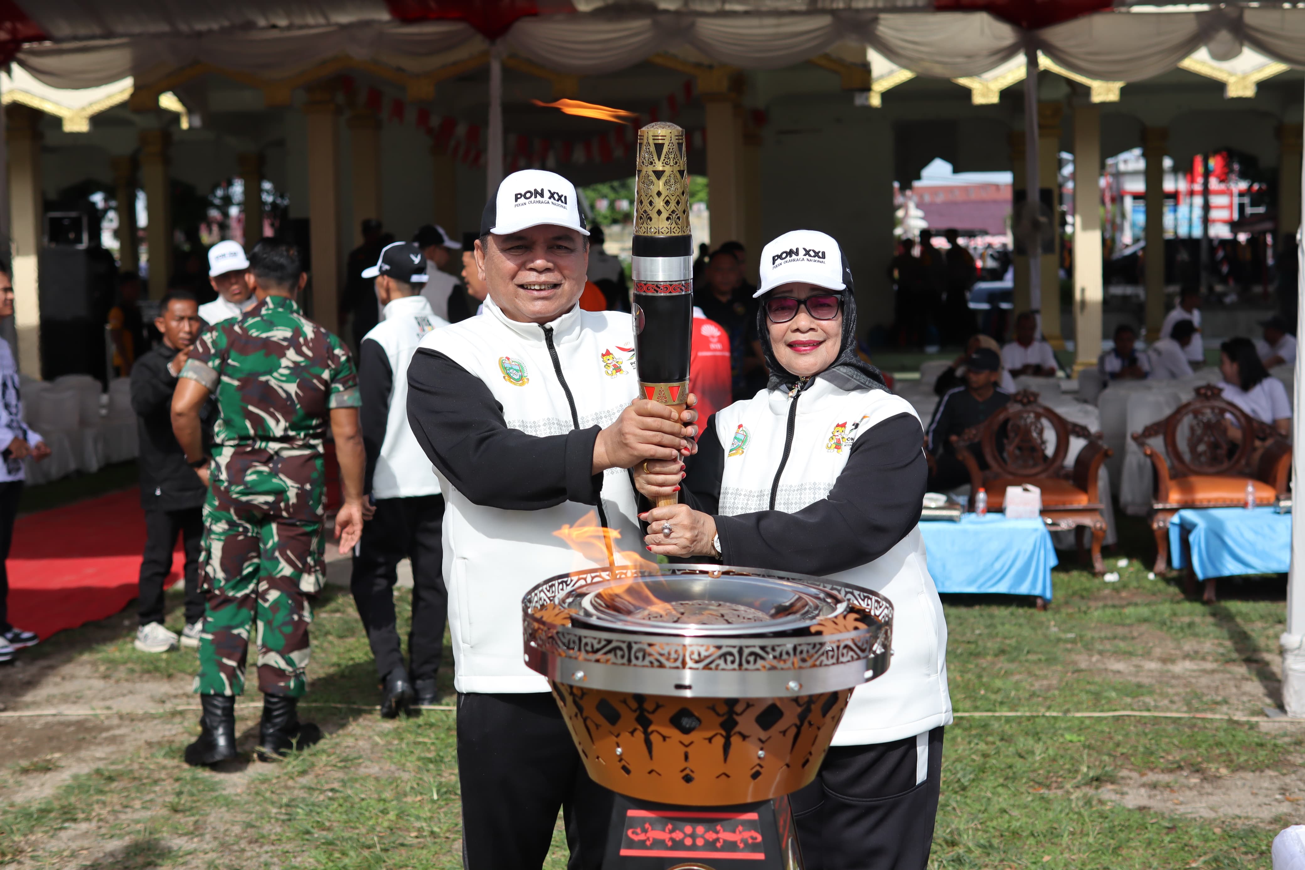 Kirap Api Pon Ke- 21 Tiba di Kabupaten Labuhanbatu 