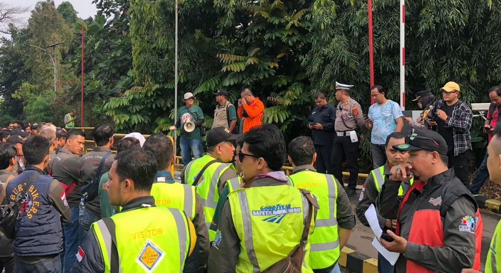 Satlantas Polresta Bogor Kota Laksanakan Pengamanan dan Pengawalan Peringatan Hari Buruh Internasional