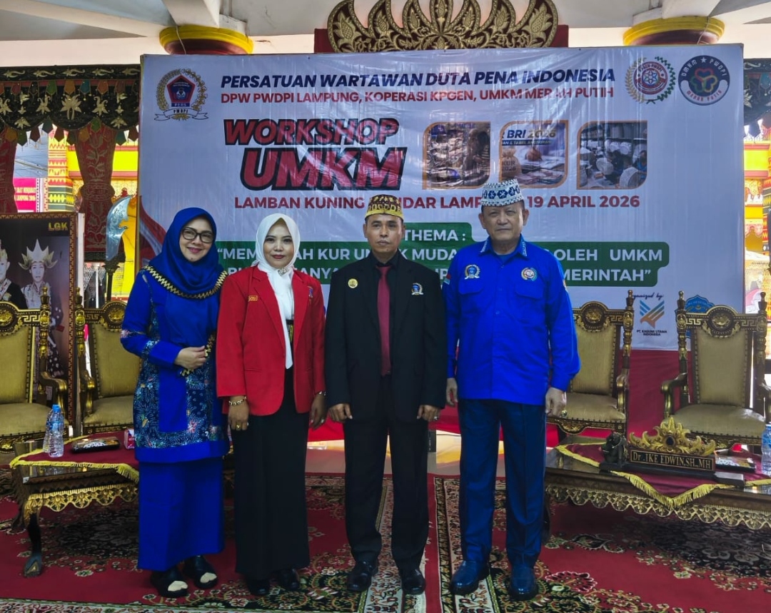 PWDPI Lampung Dorong UMKM Naik Kelas, Workshop KUR & Pelantikan Koperasi Digelar Serentak