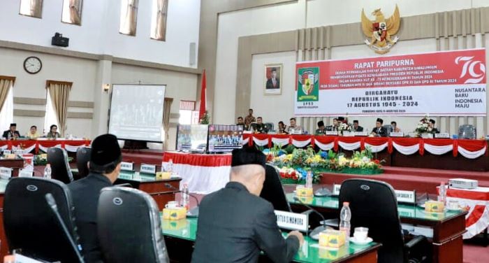 Bupati Simalungun-DPRD Dengarkan Pidato Kenegaraan Presiden Jokowi