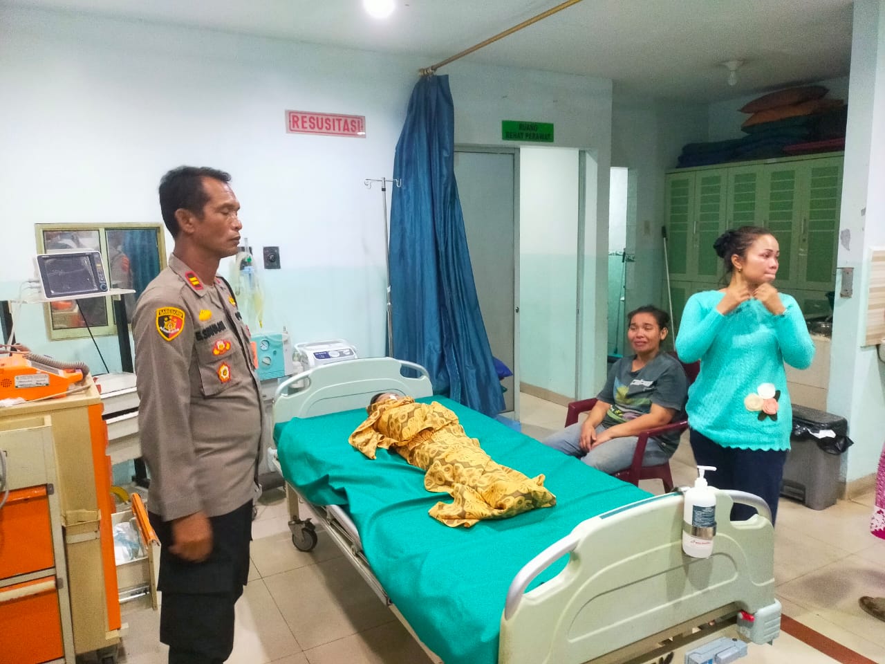 Polsek Bangun Bantu Evakuasi Anak Berusia 5 Tahun Meninggal Tenggelam di Sungai Bah Bolon Simalungun