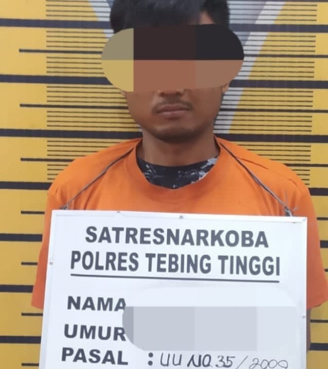 Sat Narkoba Polres Tebing Tinggi Tangkap Seorang Pria Bawa Sabu