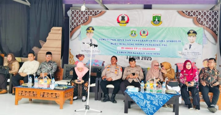 SMKS 17 Cilegon Tutup MPLS dan Serahkan Simbolis Program Sekolah Gratis kepada Siswa Baru