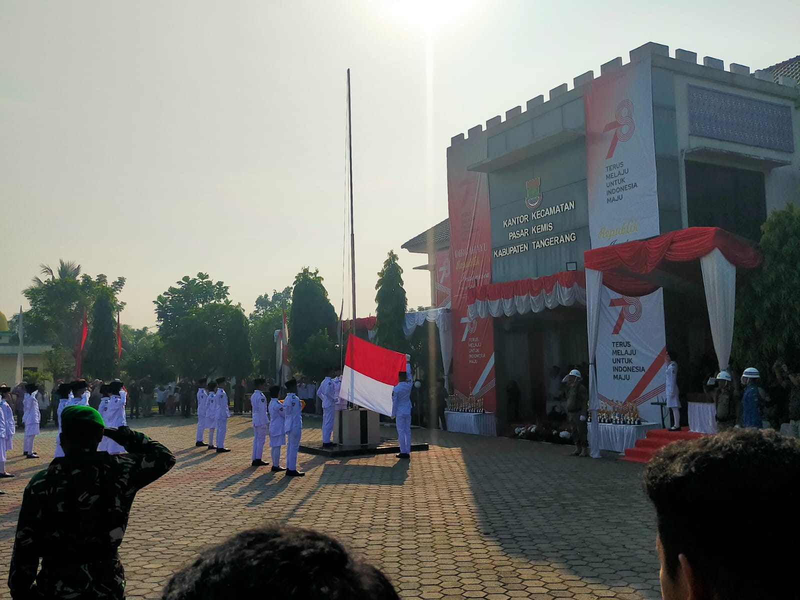 Danramil 11/Pasar Kemis Jadi Irup Upacara Peringatan HUT RI Ke 78