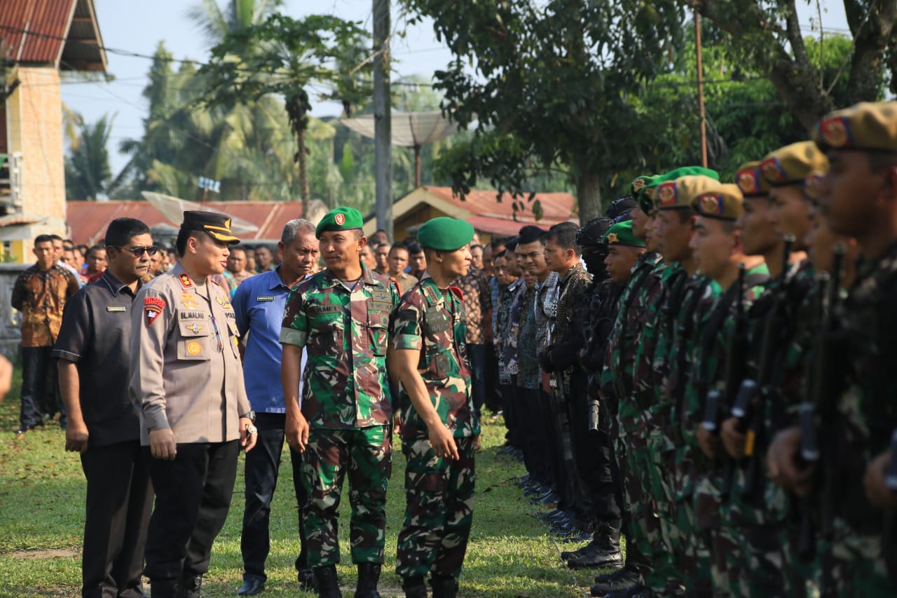 Forkopimda Labuhanbatu Gelar Apel Pasukan Dalam Rangka Pengamanan Kunjungan Presiden RI