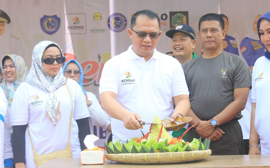 Bupati Labuhanbatu Hadiri Gebyar Olahraga Masyarakat