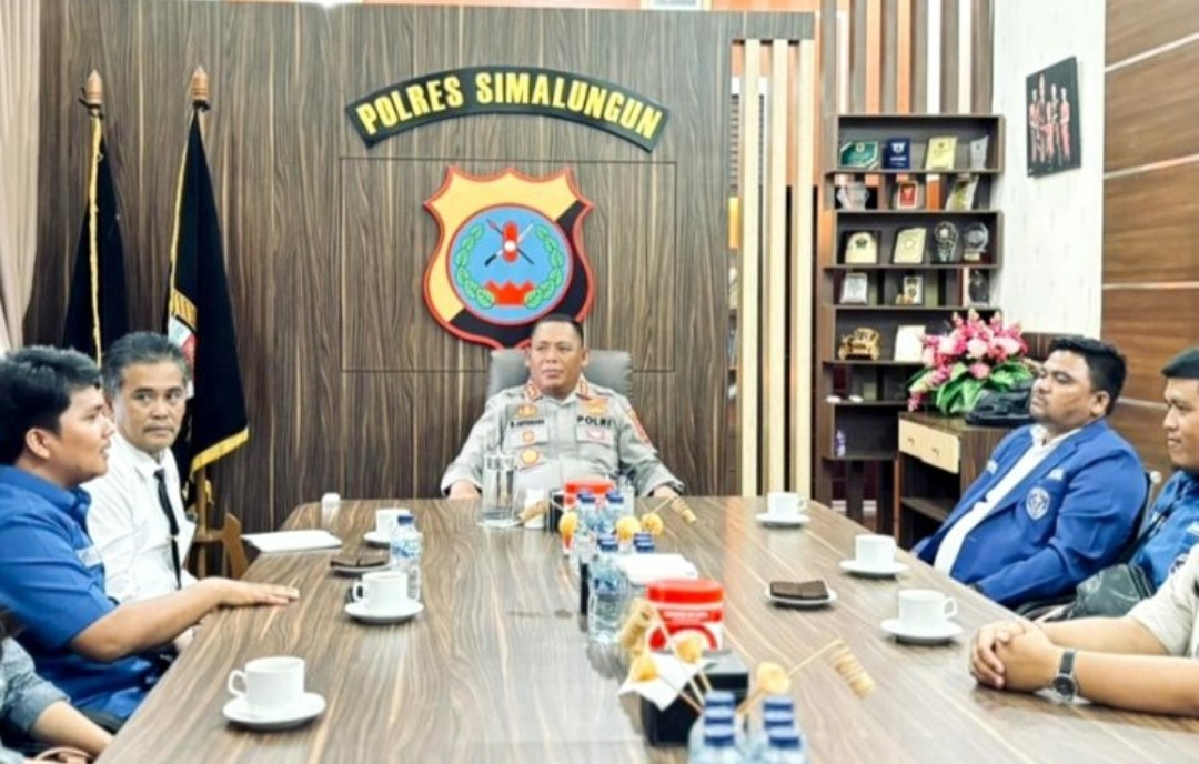 Audiensi DPC GAMKI Simalungun: Kapolres Ajak Sikat Curanmor, Judi dan Narkoba