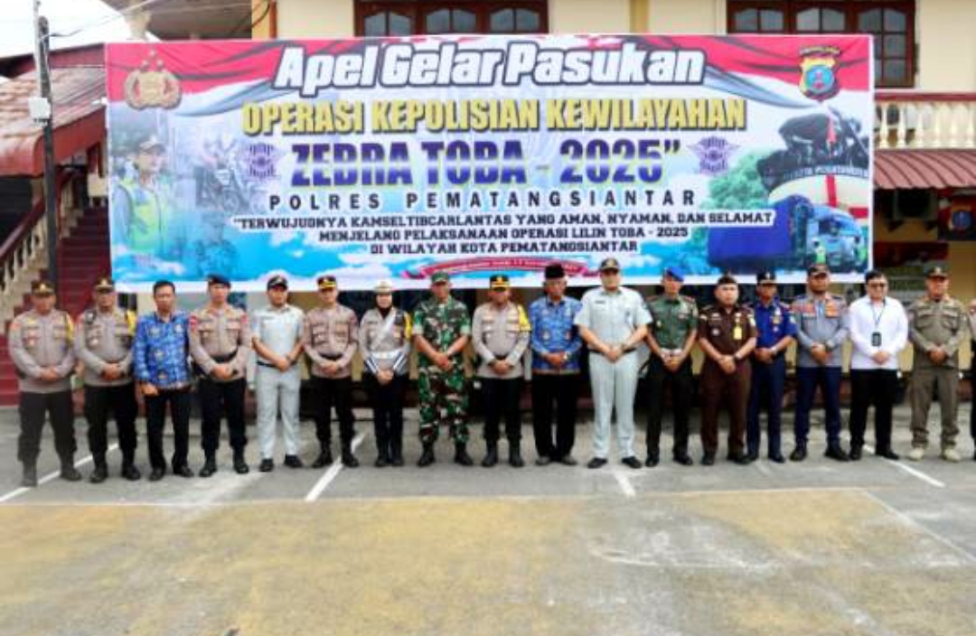 Polres Siantar Gelar Ops Zebra Toba 2025, Mulai 17 Sampai 30 November