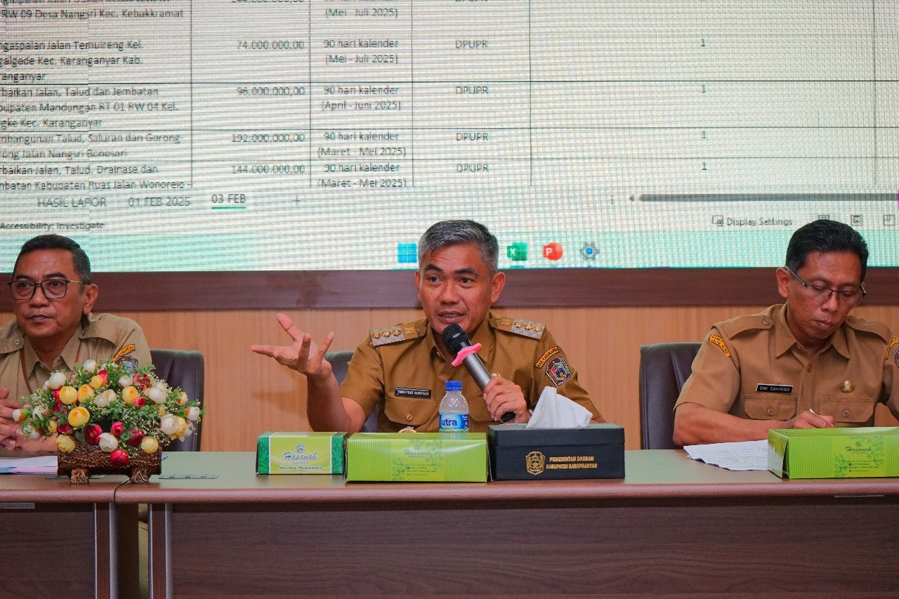 Usulan Kegiatan Perangkat Daerah Tahun 2025 Dukung 100 Hari Kerja Bupati Karanganyar Terpilih