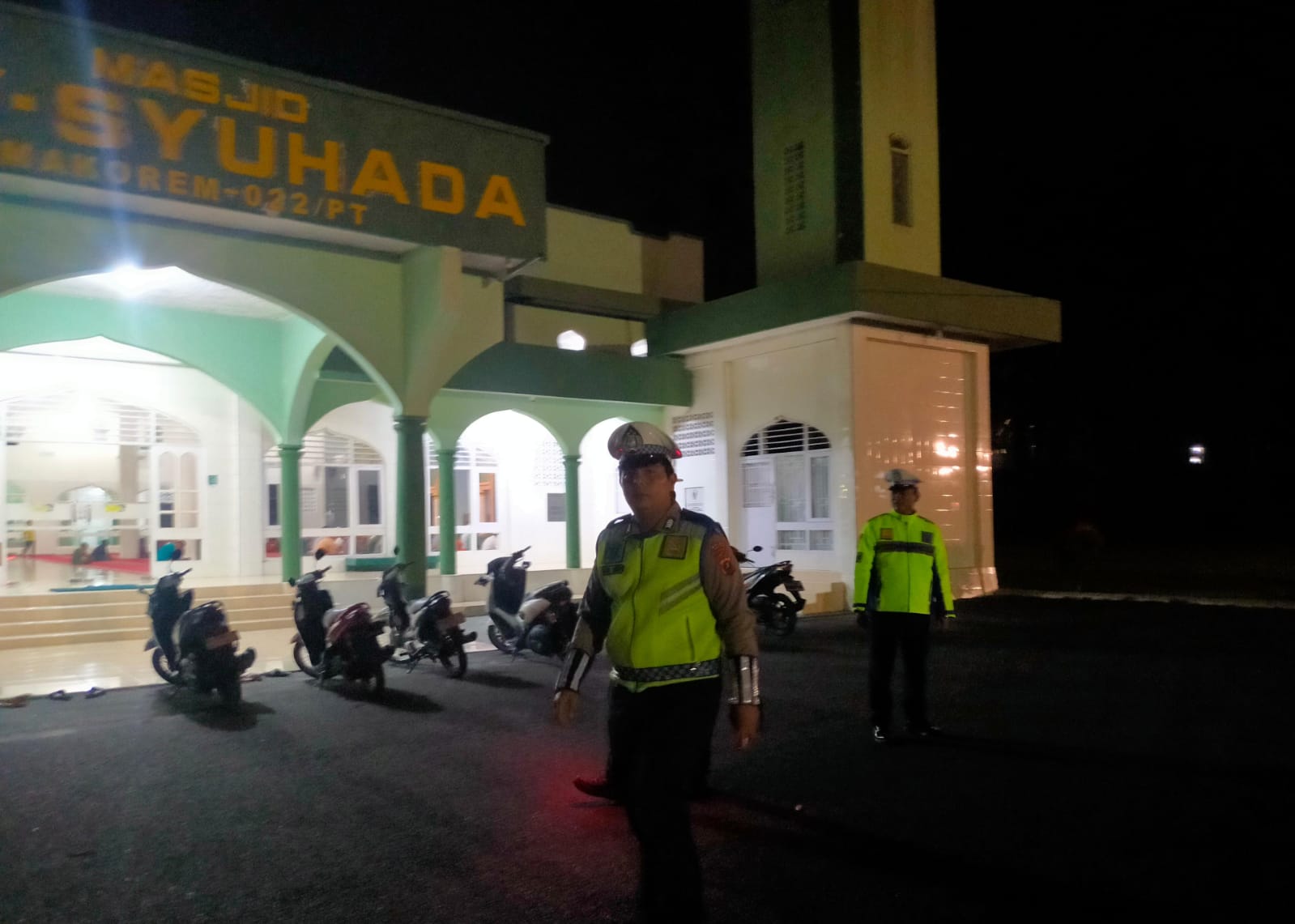 Satlantas Polres Simalungun Gelar Blue Light Patrol demi Kondusivitas Sholat Tarawih