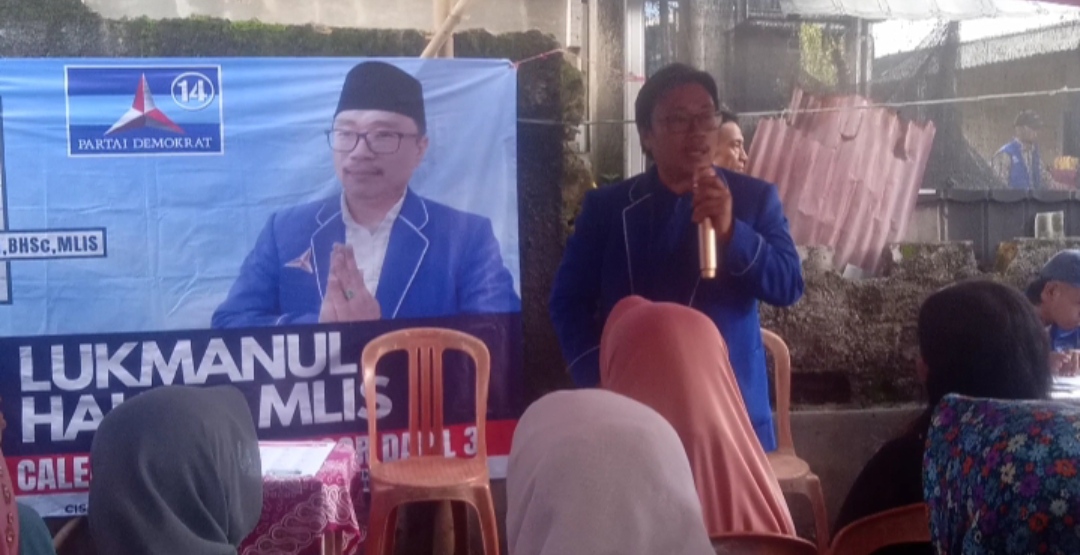 Lukmanul Hakim MLlS Caleg DPRD Partai Demokrat Dapil 3 Kabupaten Bogor Sambangi Warga