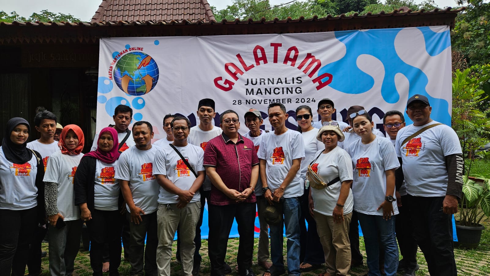 Pererat Silaturahmi, IWO Bogor Raya Bersama MIND ID Gelar Jurnalis Mancing Galatama Fun Fishing