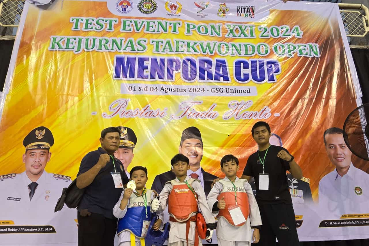 Takasima Club Rebut 13 Medali Emas dalam Test Event PON XXI 2024 & Kejurnas Taekwondo Open Menpora Cup