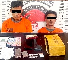 Polres Simalungun Ringkus Dua Pria pemain Sabu Diparapat Barang Bukti 5,25 Gram