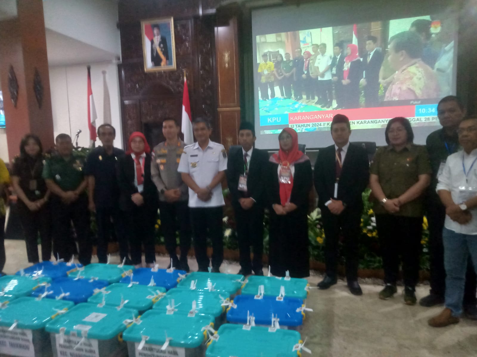 KPU Kabupaten Karanganyar Lakukan Rekapitulasi Suara Tingkat Kabupaten