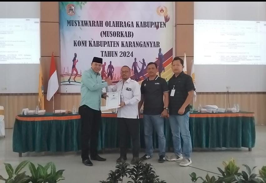 Bagus Selo Memenangkan Pemilihan Ketua KONI Kabupaten Karanganyar