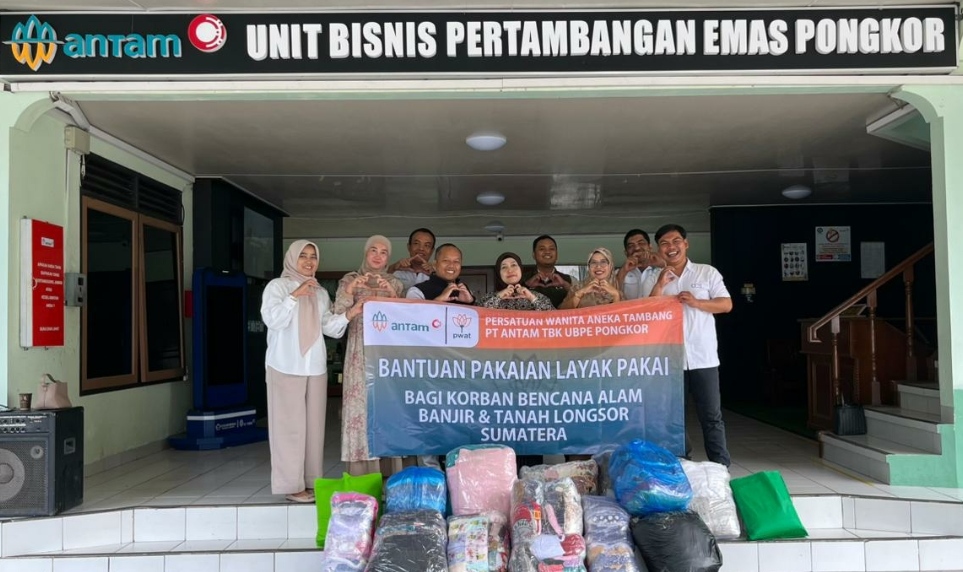 Unit Bisnis Pongkor Galang Solidaritas, Karyawan dan Keluarga ANTAM Kompak Bantu Korban Bencana  Sumatera