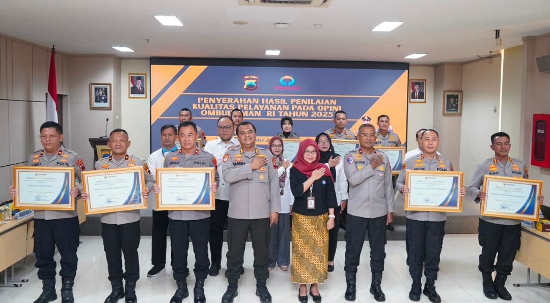 10 Polres Jajaran Polda Jateng Raih Predikat Pelayanan Sangat Baik dari Ombudsman RI