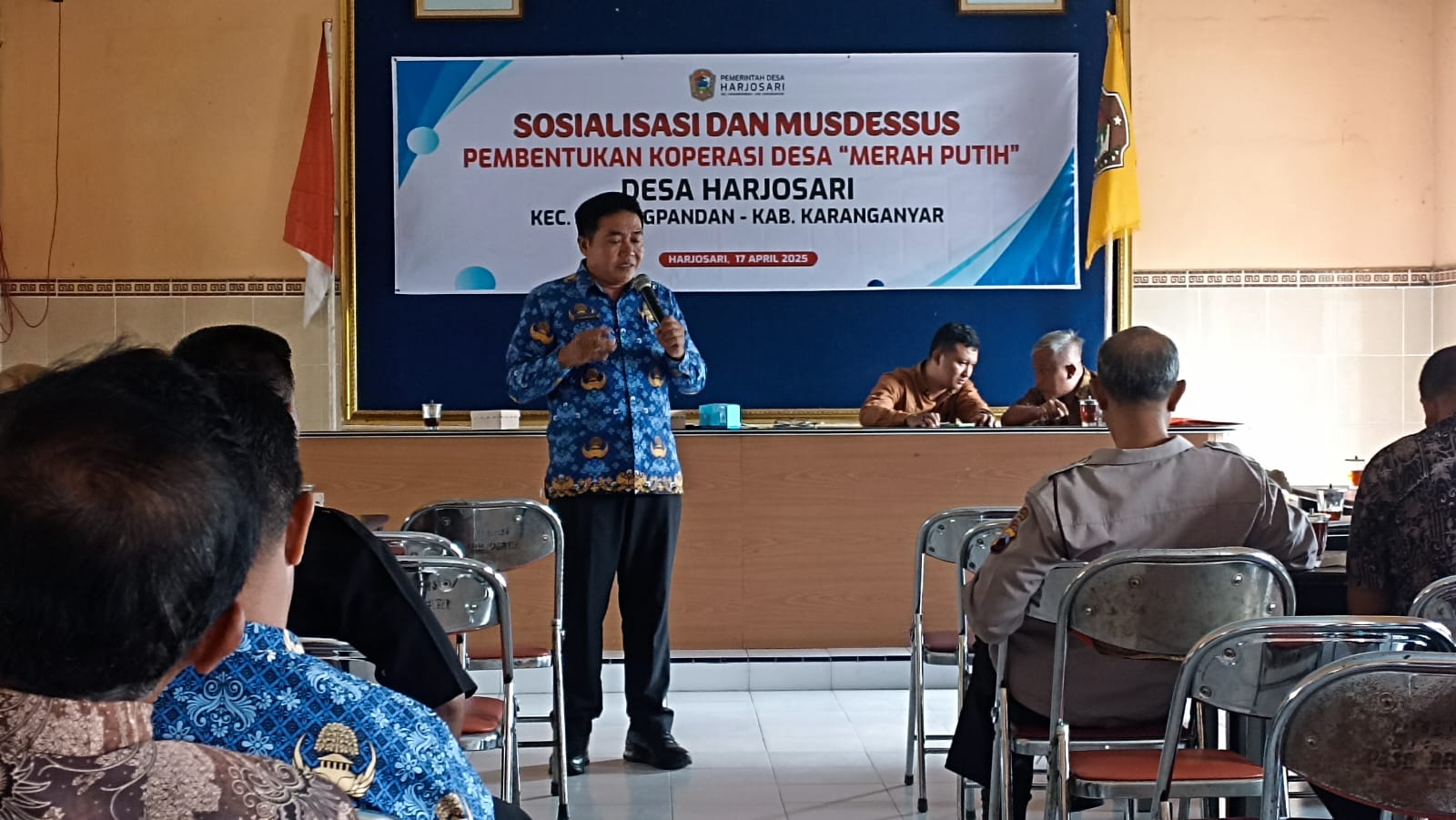 Musdesus Pengangkatan Pengurus Koperasi Merah Putih, Desa Harjosari Terdepan di Kecamatan Karangpandan