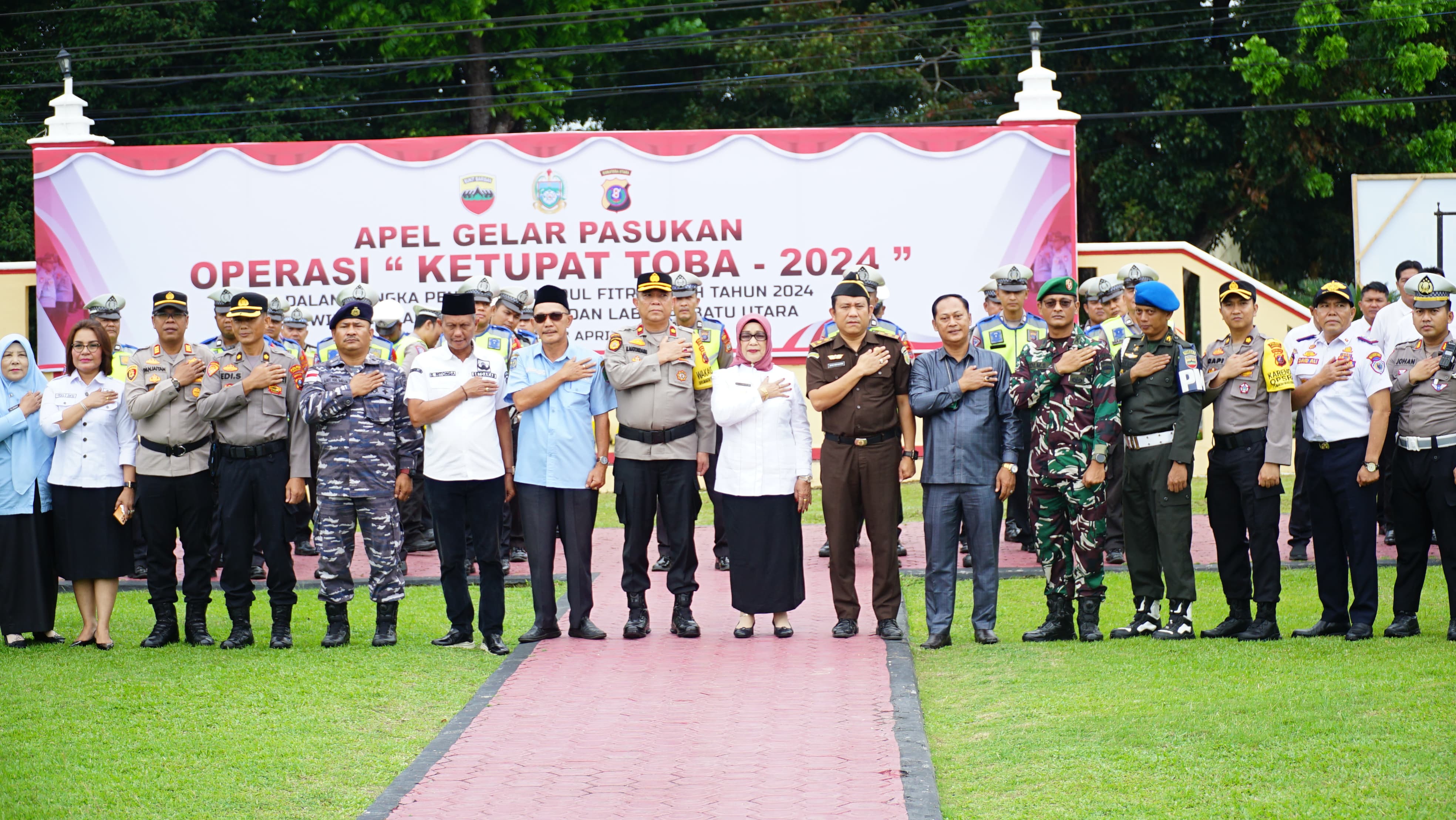 Plt. Bupati Labuhanbatu Ikuti Apel Gelar Pasukan Operasi Ketupat Toba 2024