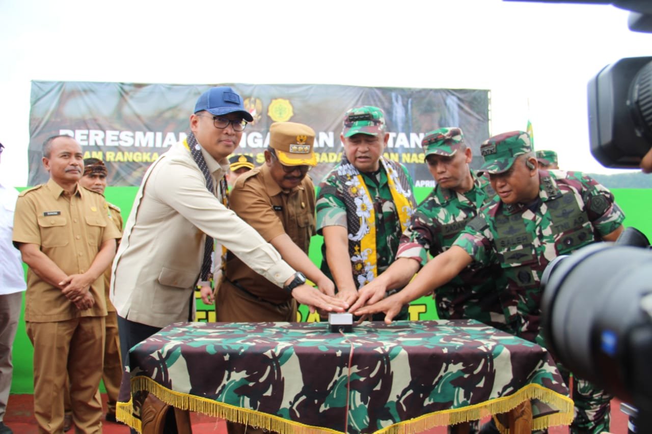 KSAD Jenderal Maruli Resmikan Sistem Irigasi di Sukabumi, Dukung Ketahanan Pangan Nasional