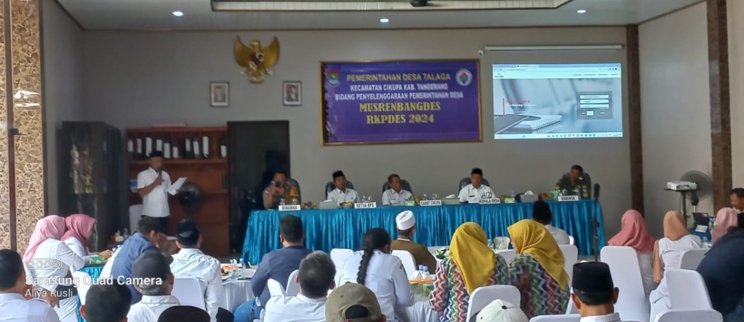 Pemerintah Desa Talaga Gelar Musrenbang  RKPDes 2024