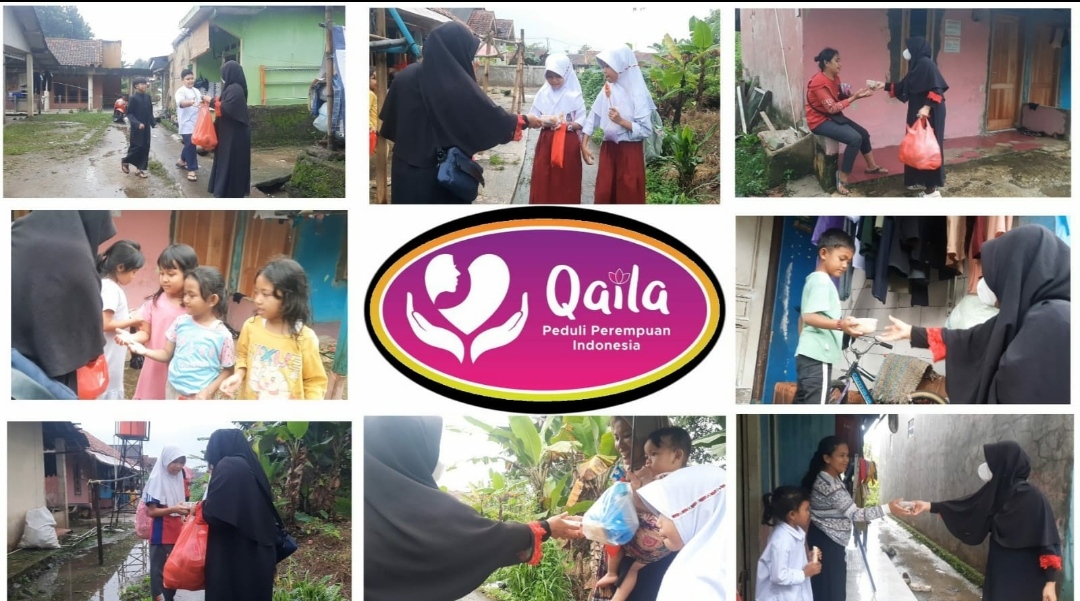 Jumat Berkah Yayasan Perempuan Indonesia Qaila (PPIQaila) Berbagi bersama warga Cihideung