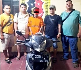Pelaku Penggelapan Sepeda Motor Dibekuk Polres Simalungun