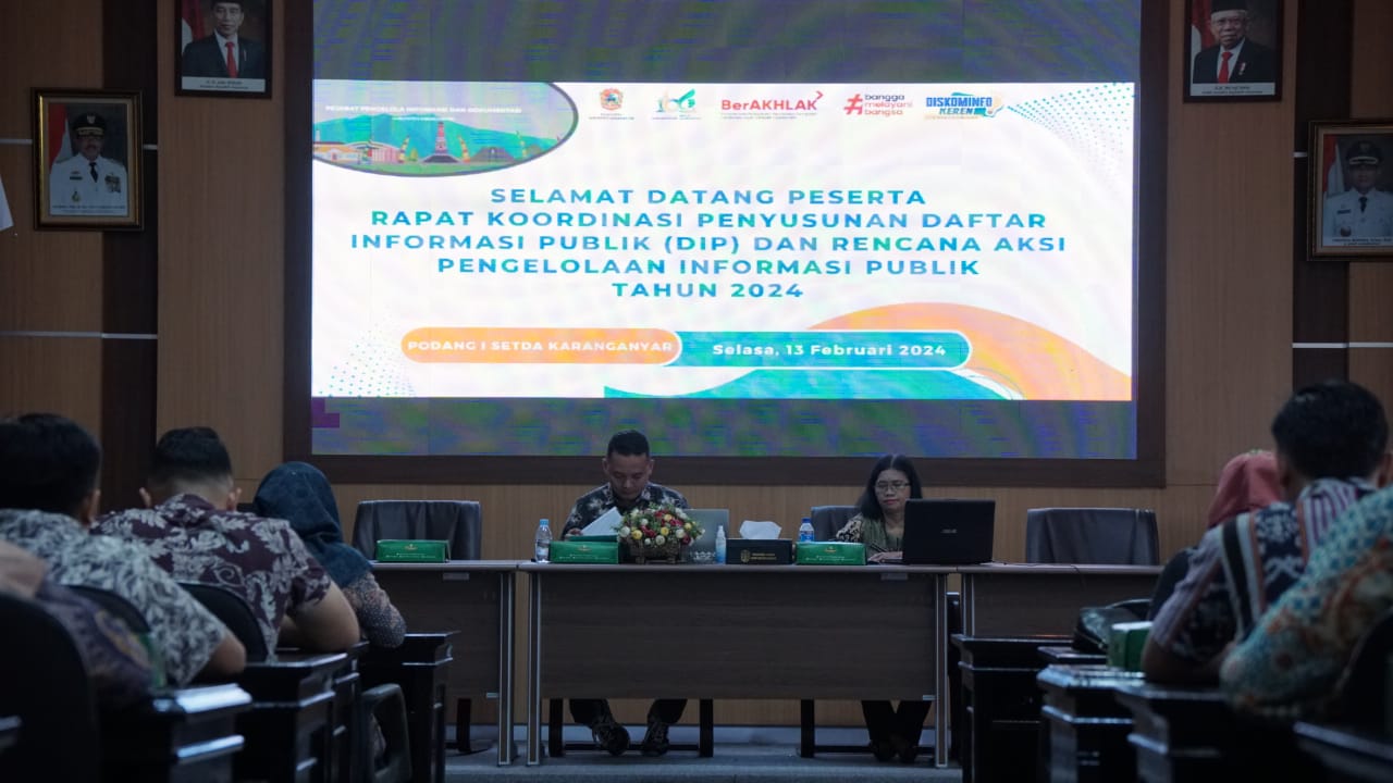 Rakor Penyusunan DIP Tahun 2024, Karanganyar Pertahankan Kabupaten Informatif