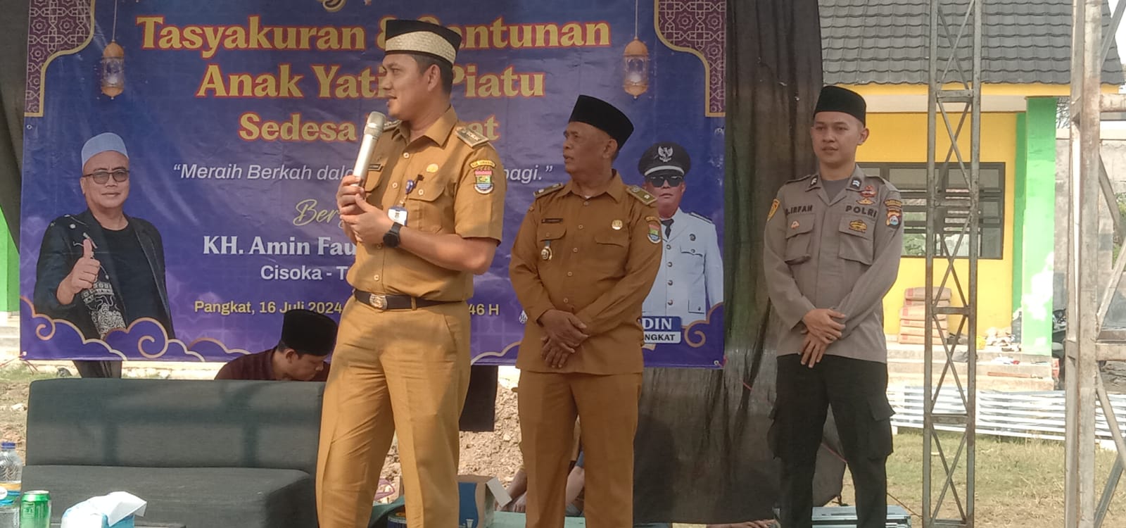 Perpanjangan Masa Bhakti, Kepala Desa Pangkat Jayanti Gelar Acara Tasyakuran dan Santunan Yatim Piatu