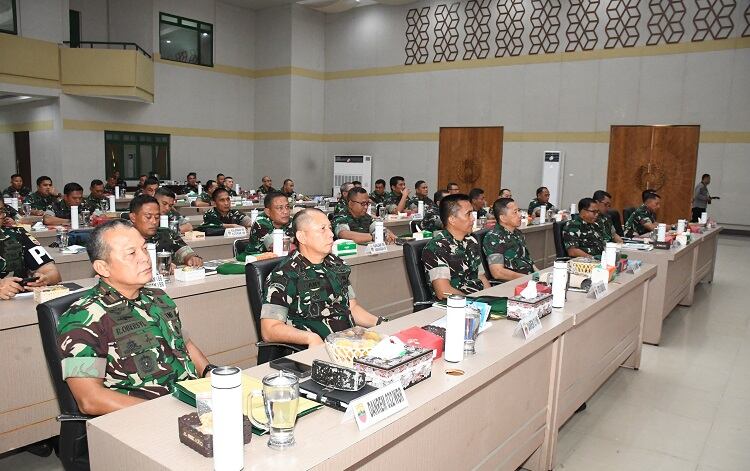 Kodam I/BB Rapim Bahas Pokok Kebijakan Pimpinan TNI AD