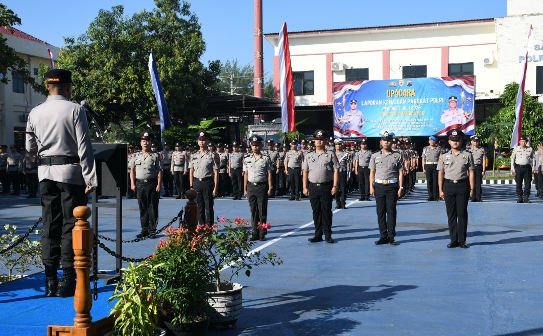 Menjelang Hari Bayangkara Ke 80  66 Personel Polres Karanganyar Naik Pangkat