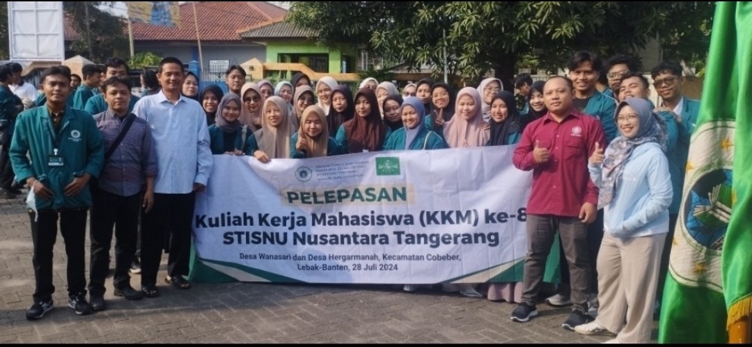 Pelepasan Kuliah Kerja Mahasiswa (KKM) Ke-8 STISNU Nusantara Tangerang, di Kecamatan Cibeber Lebak-Banten