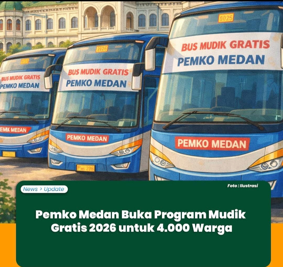 Mudik Aman dan Gratis ke Kampung Halaman, Pemko Medan Siapkan 4.000 Kuota Lebaran 2026