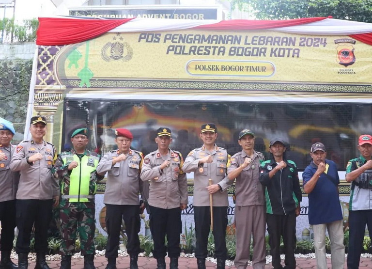 Pastikan Personil Siap dan Siaga, Kapolresta Bogor Kota Cek Pos Pengamanan