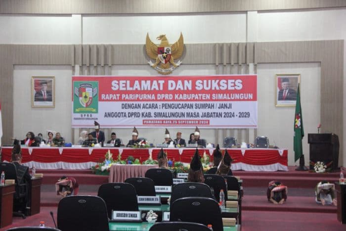 Sugiarto Dilantik jadi Ketua DPRD Simalungun,Usai Ditunjuk Golkar