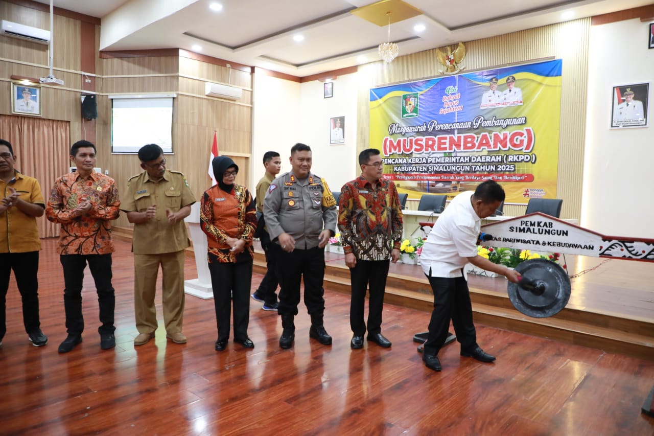 Kapolres Simalungun Hadiri Musrenbang RKPD untuk Penetapan Prioritas Pembangunan Daerah 2024