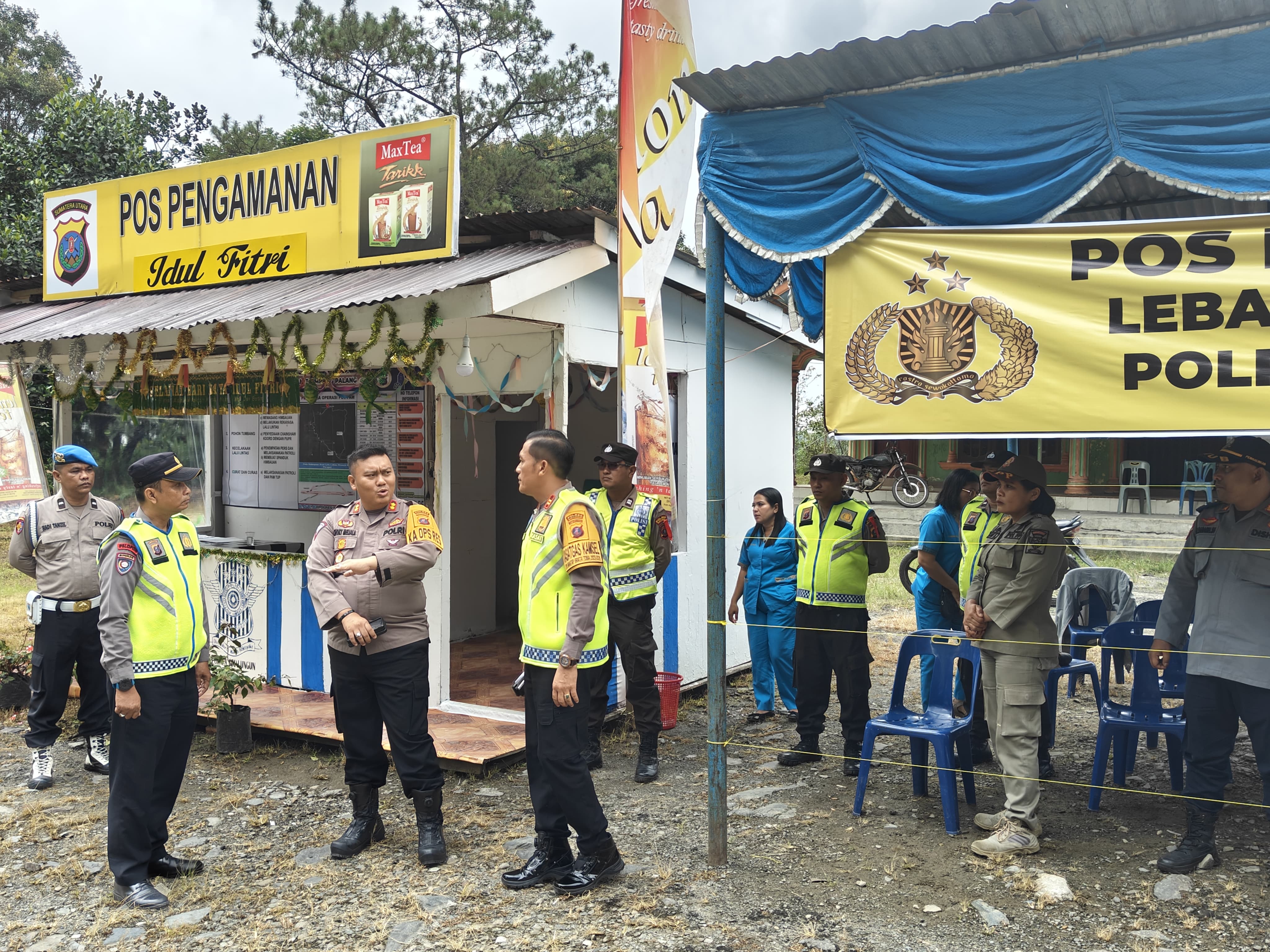 Pastikan Berjalan Baik, Kapolres Simalungun Tinjau Pos Pengamanan Operasi Ketupat Toba 2024 Jelang Idul Fitri