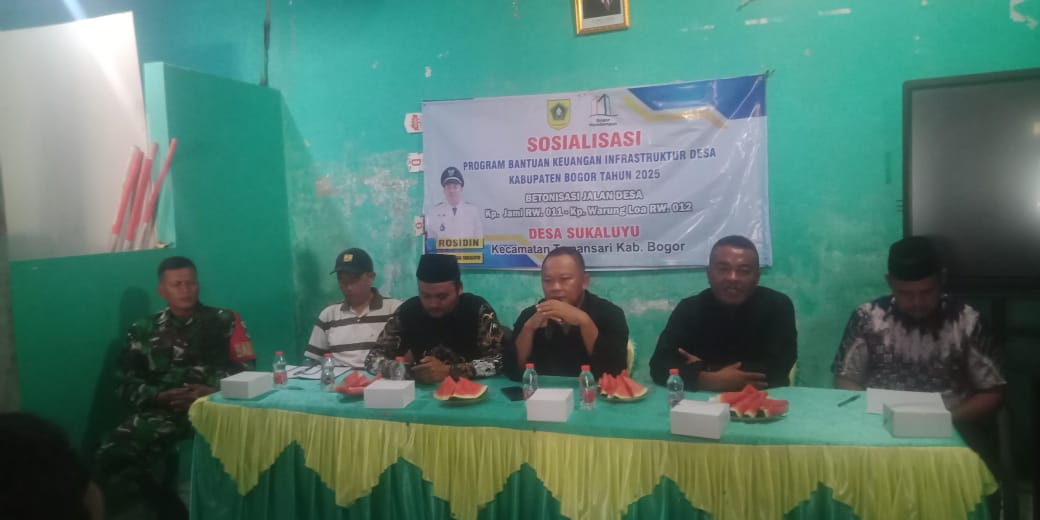 Desa Sukaluyu Genjot Infrastruktur dengan Dana Bankeu Rp1 Miliar: Warga Dilibatkan dalam Pengawasan