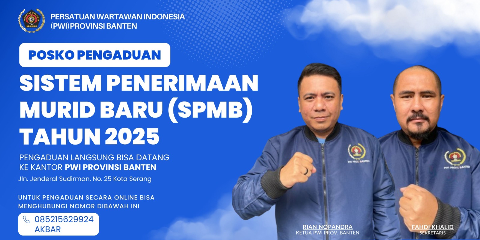 PWI Banten Buka Posko Pengaduan SPMB 2025