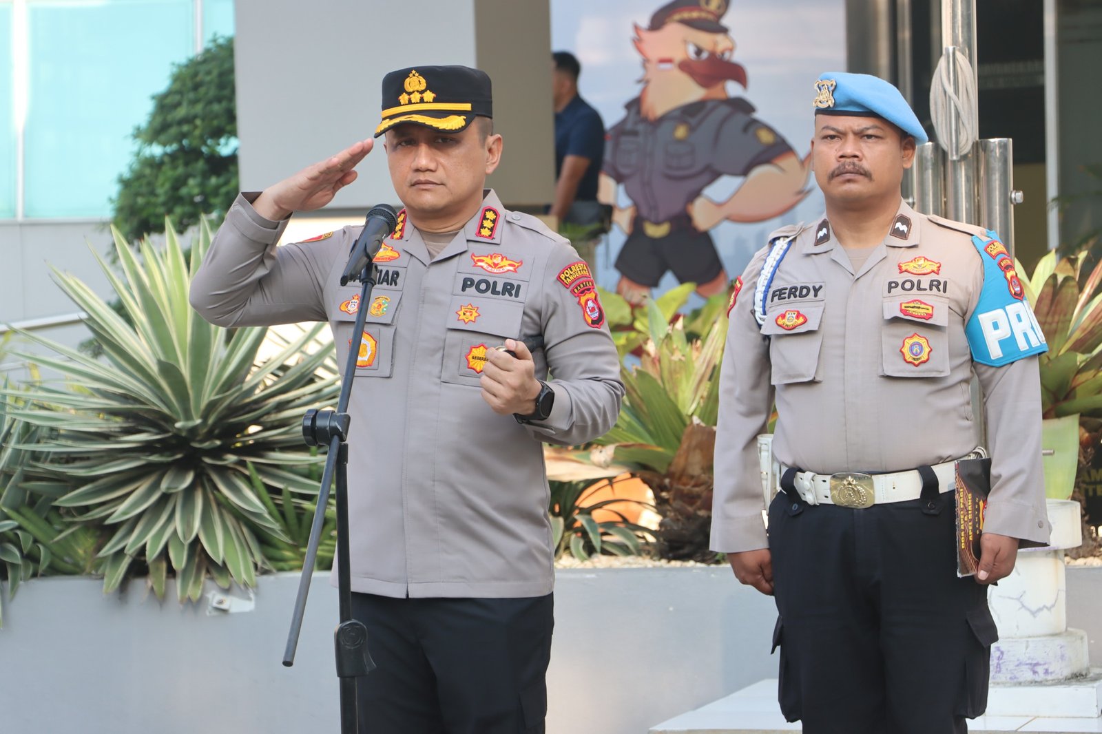 Apel Pagi Kapolresta Tangerang : Polresta Tangerang Siap Tindak Tegas Aksi Premanisme
