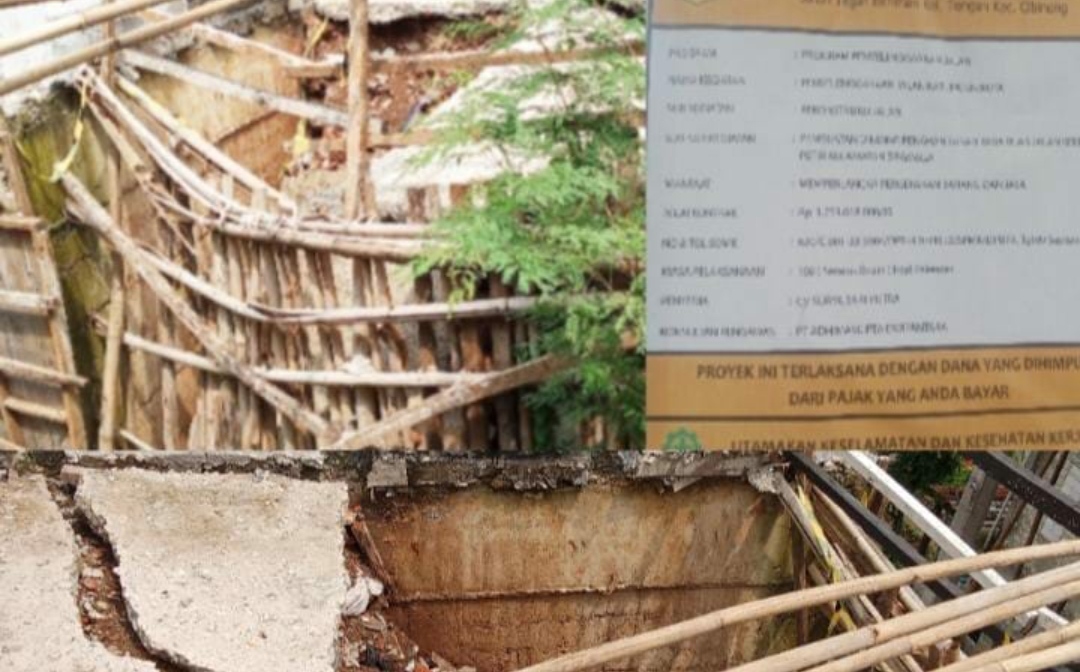 DPT Rp1,25 Miliar di Desa Sukadamai kecamatan Dramaga Longsor