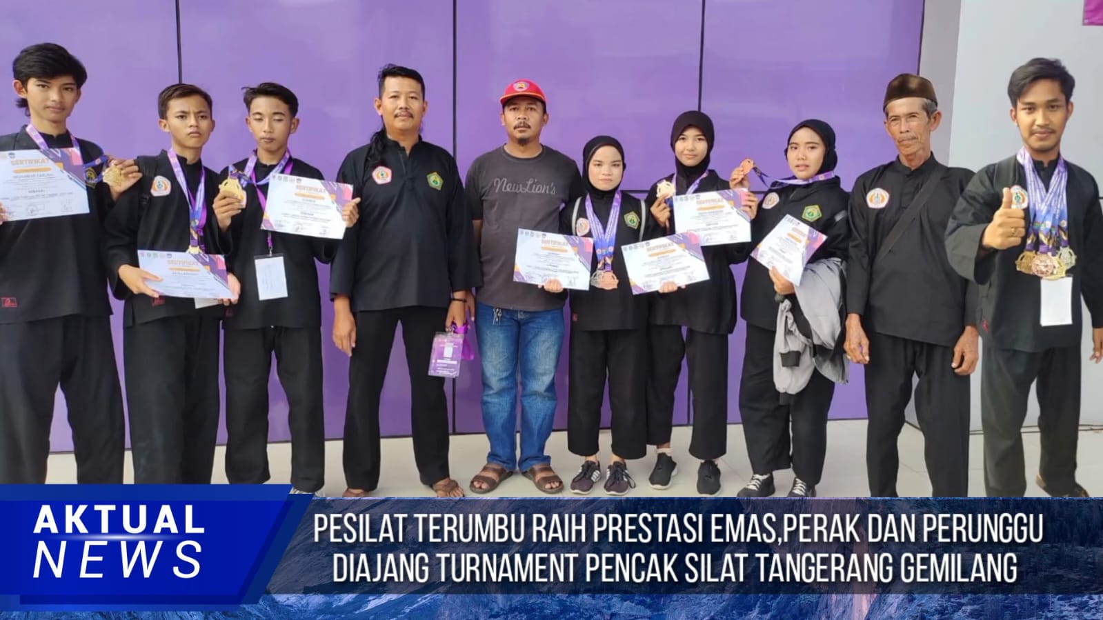 Pesilat Terumbu Banten Raih Prestasi diajang Turnament Pencak Silat Tangerang Gemilang 