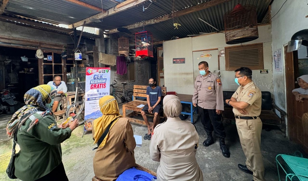 Seksi Dokkes Polres Karanganyar Laksanakan Tracing TBC dalam Rangka Hari Bhayangkara ke-80