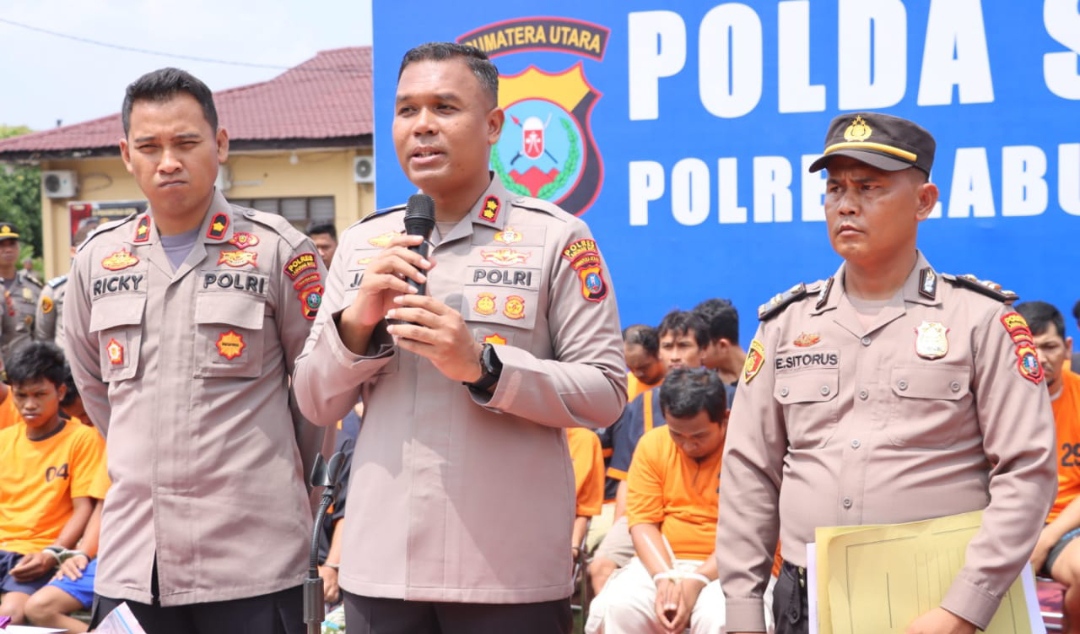 Polres Labuhanbatu Amankan Bandar Sabu Antar Provinsi dan Sabu 3.7 KG