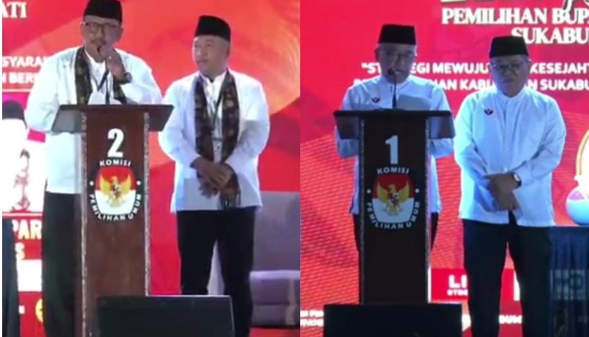 Debat Pertama Calon Bupati dan Wakil Bupati Sukabumi 2024, Iyos - Zainul VS Asep Japar - Andreas