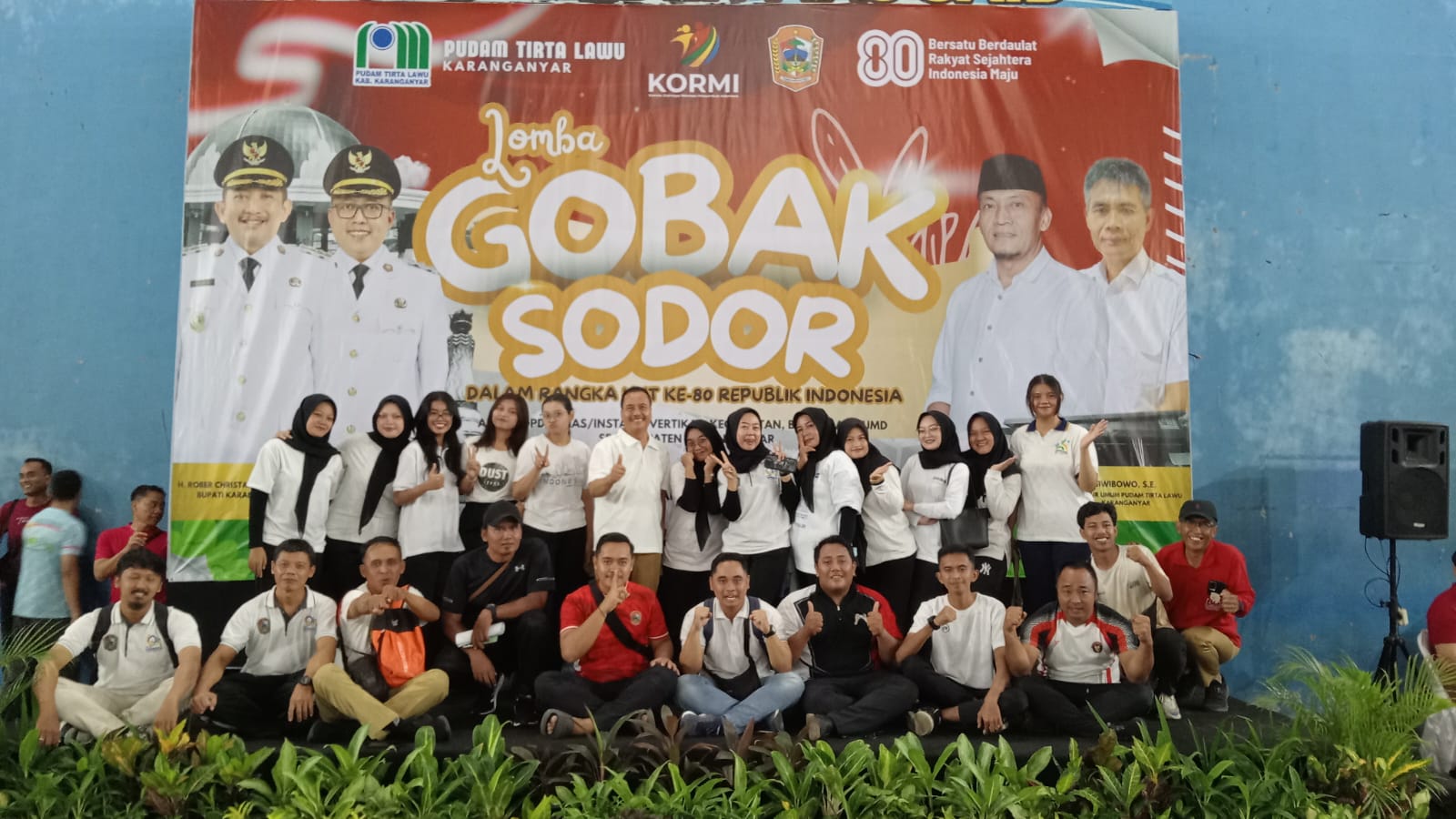 Lomba Gobak Sodor Meriahkan HUT ke-80 RI di Karanganyar