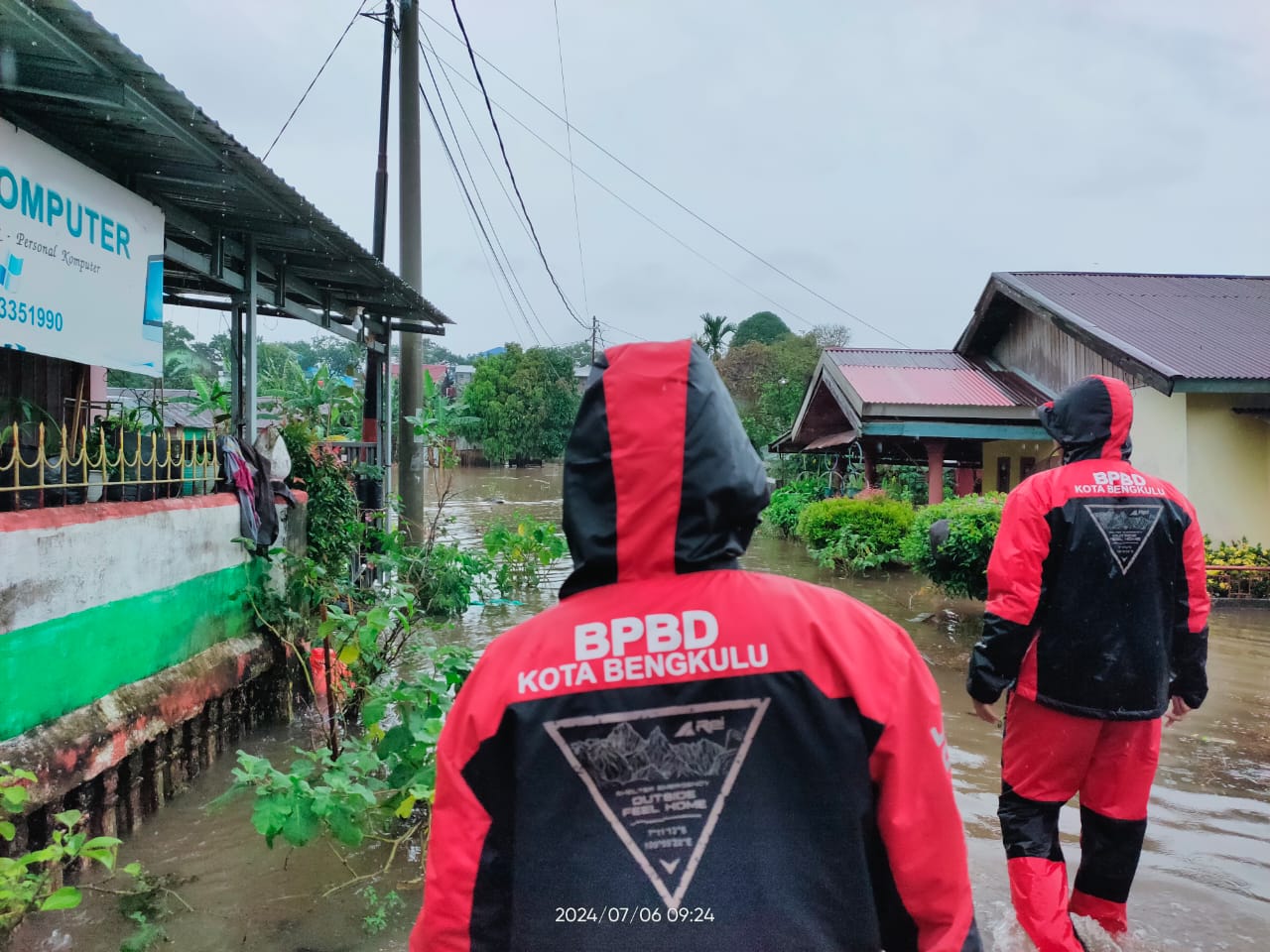 Banjir di Kota Bengkulu Surut, BPDB Tetap Siaga